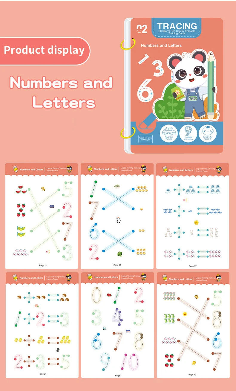 34-Page Reusable Magic Tracing Workbook