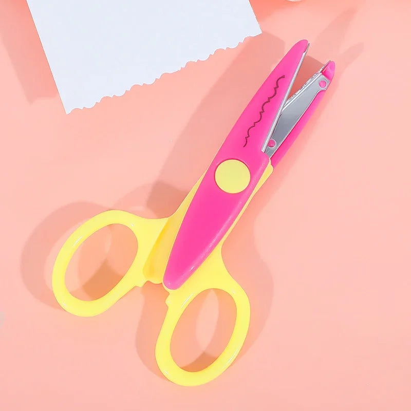 6Pcs Kids Safety Scissors Decorative Lace Edge