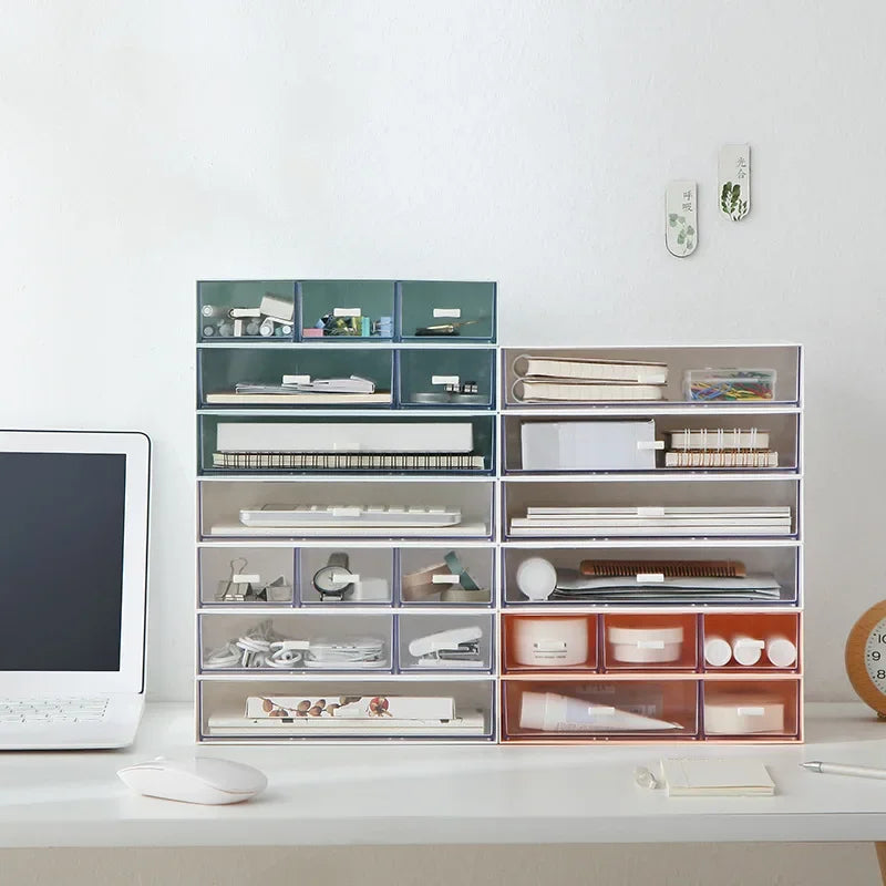 Stackable Storage Drawers Desktop Storage Boxes