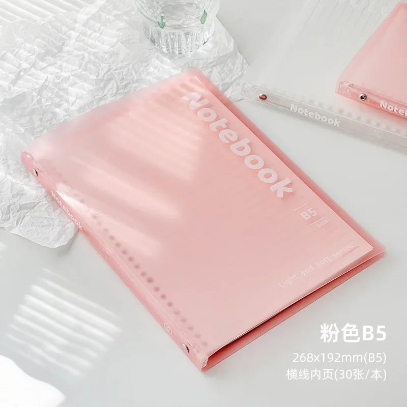 A5/B5 Binder Notebook Loose Leaf 30 Sheets
