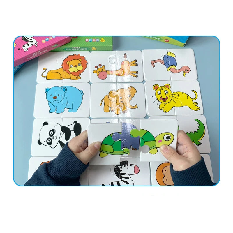Montessori Learning Educational Puzzle Cards