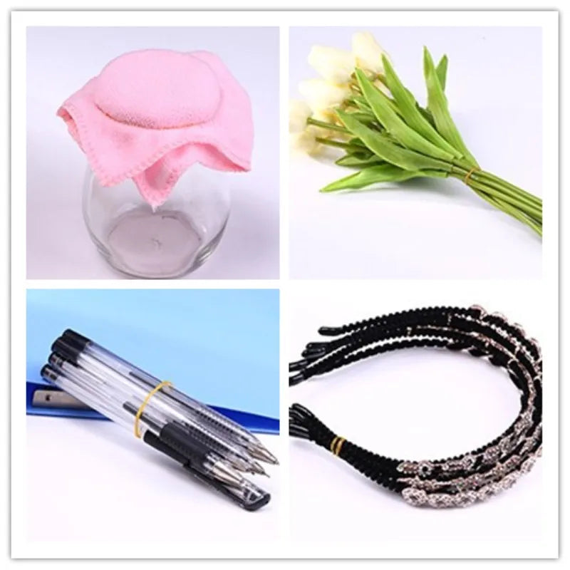 100 Pcs Various size Elastic Rubber Bands