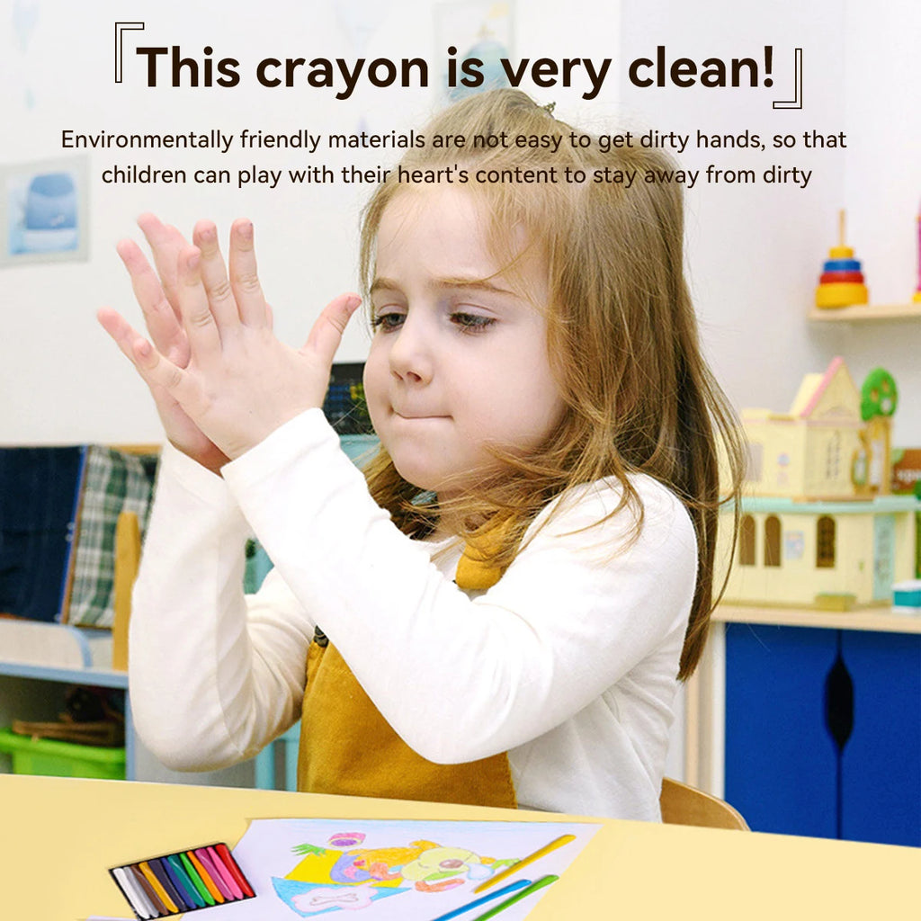 Non-dirty Hand Plastic Crayons