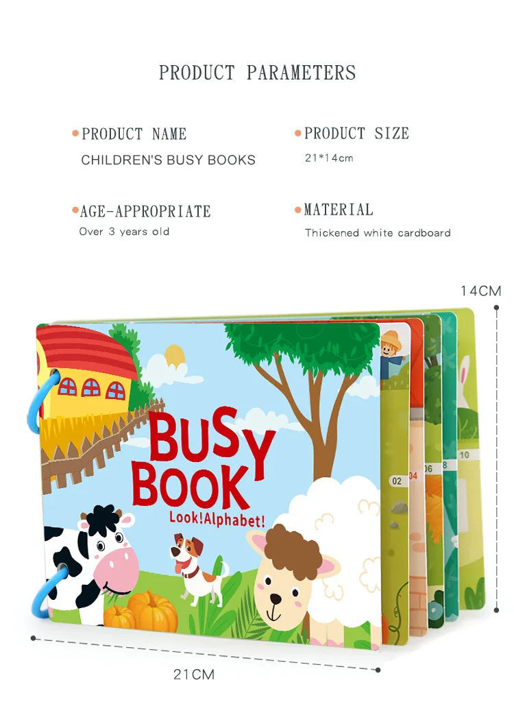 Busy Book for Toddlers Ages 2-6