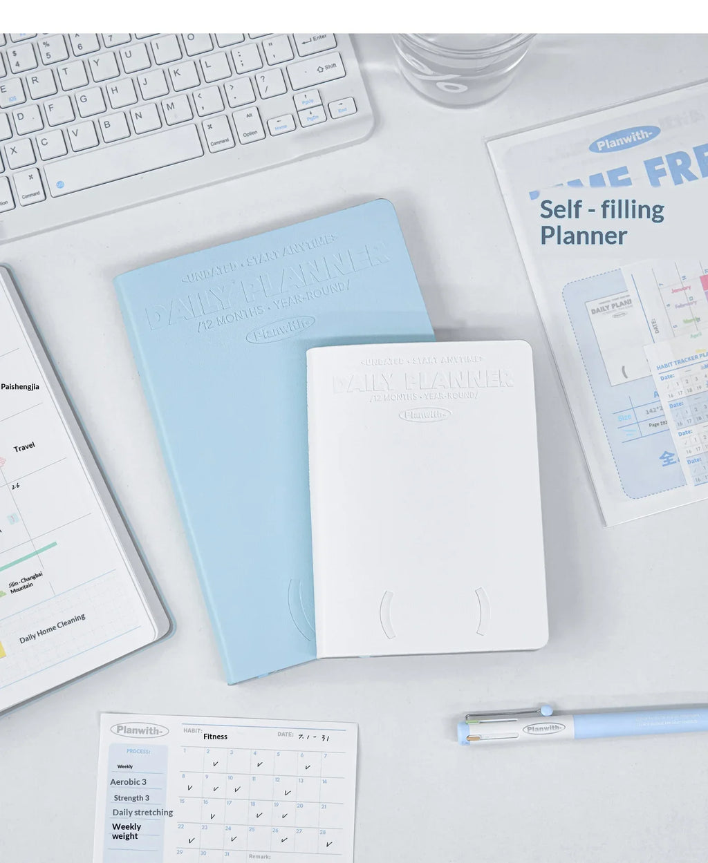 2026 Plan with Daily Agenda Weekly Plan Book
