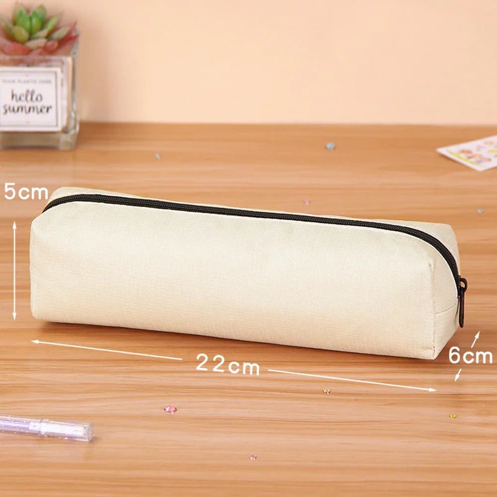 Solid Color Simple Pencil Bags