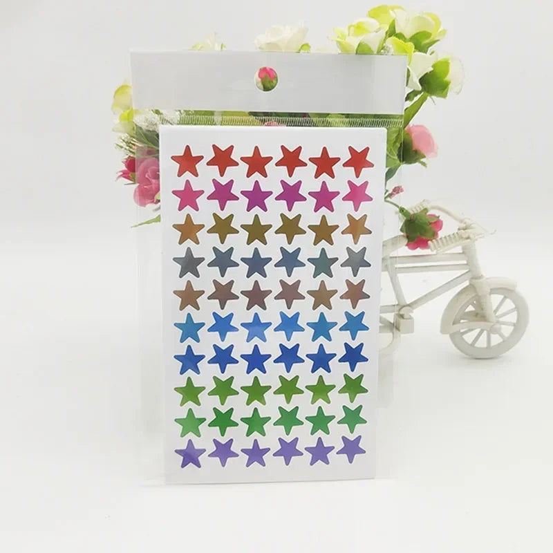 5 sheets Glitter Star Stickers