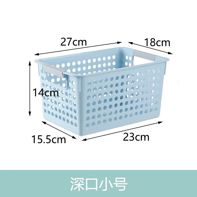 Large Hollow out round Hole Plastic Storage Basket