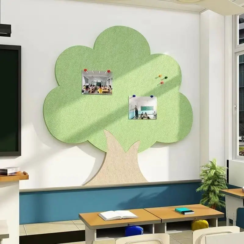 Tree Shaped Felt Board Photo Wall