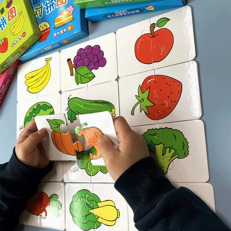 Montessori Learning Educational Puzzle Cards