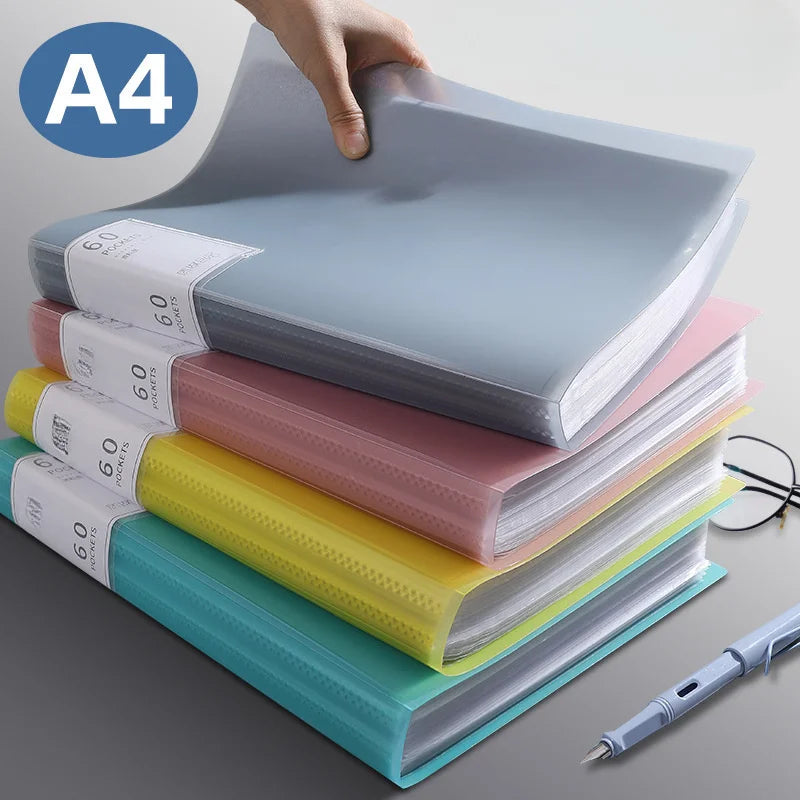 Transparent Insert Folder Album Storage Folder