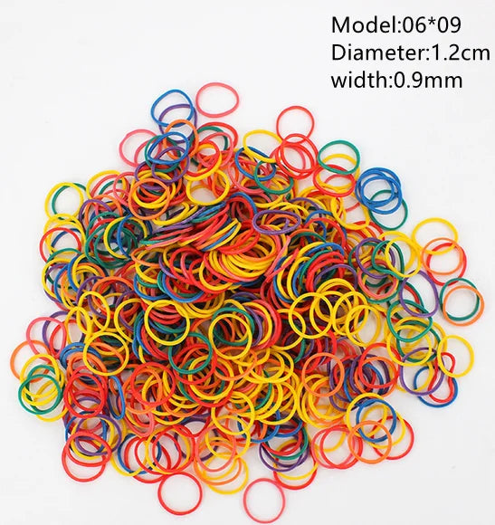 100 Pcs Various size Elastic Rubber Bands