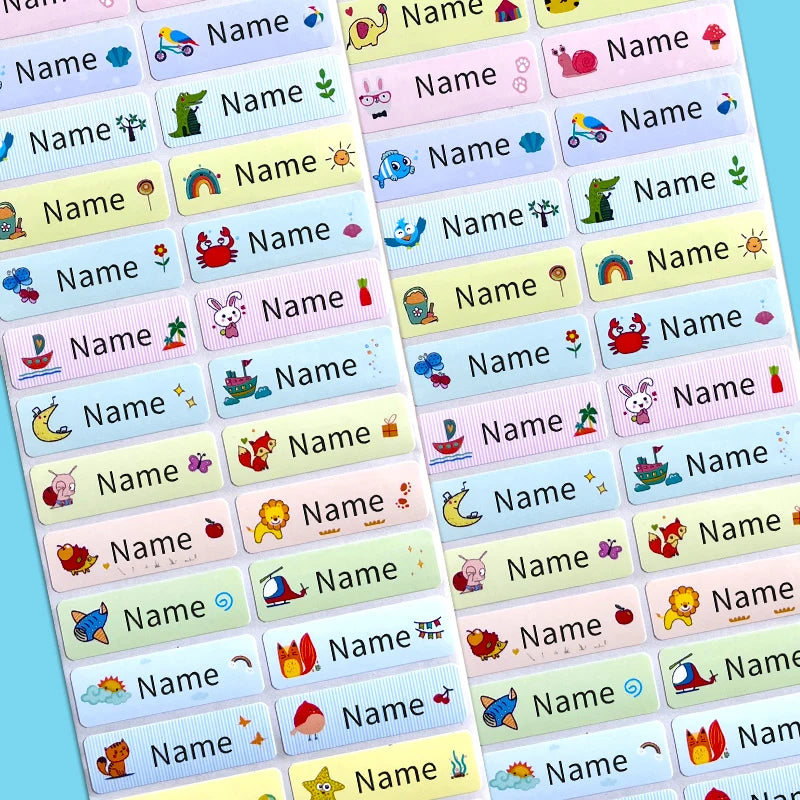 Customized Eco-Friendly Waterproof Name Stickers