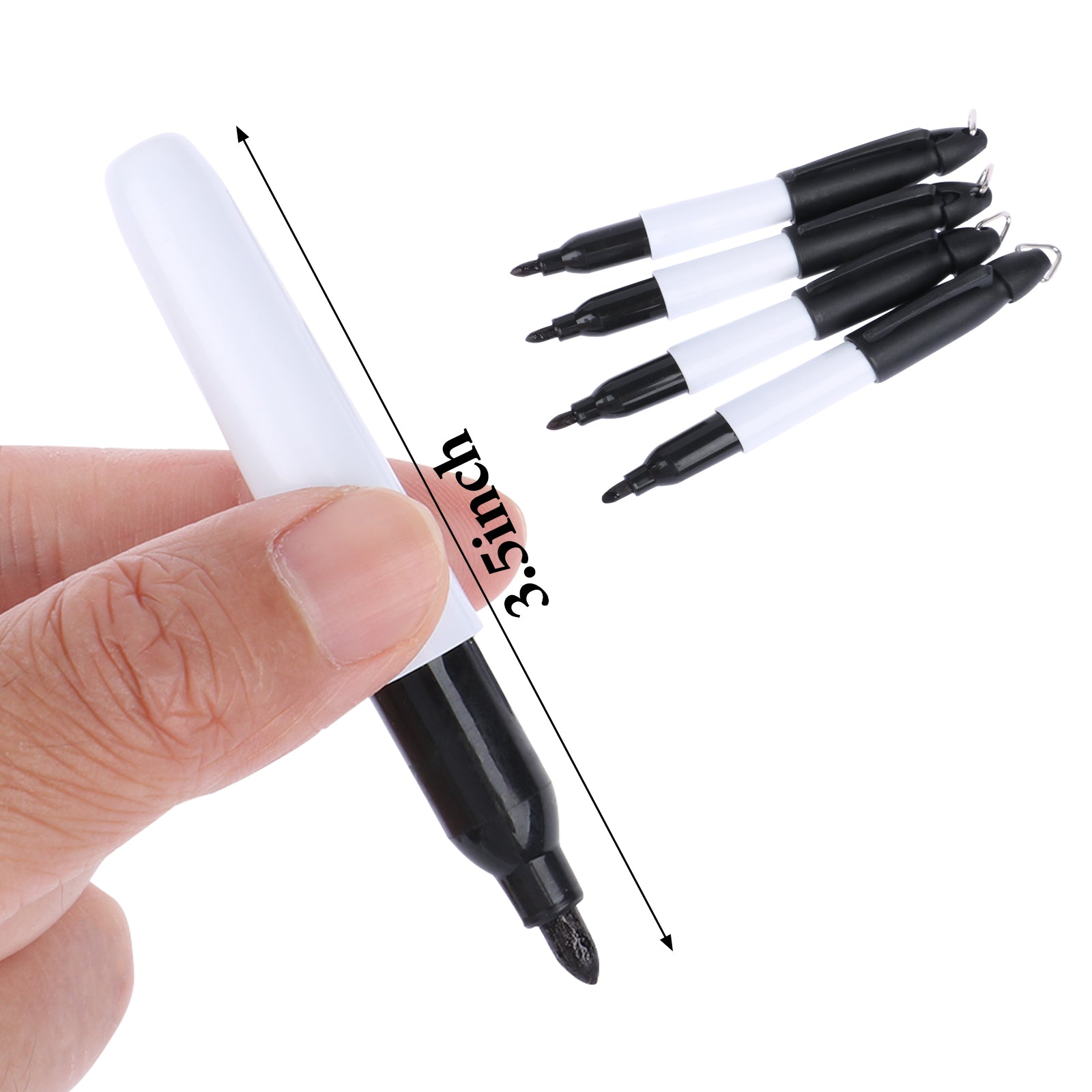 50 Pcs Mini Permanent Markers with Cap