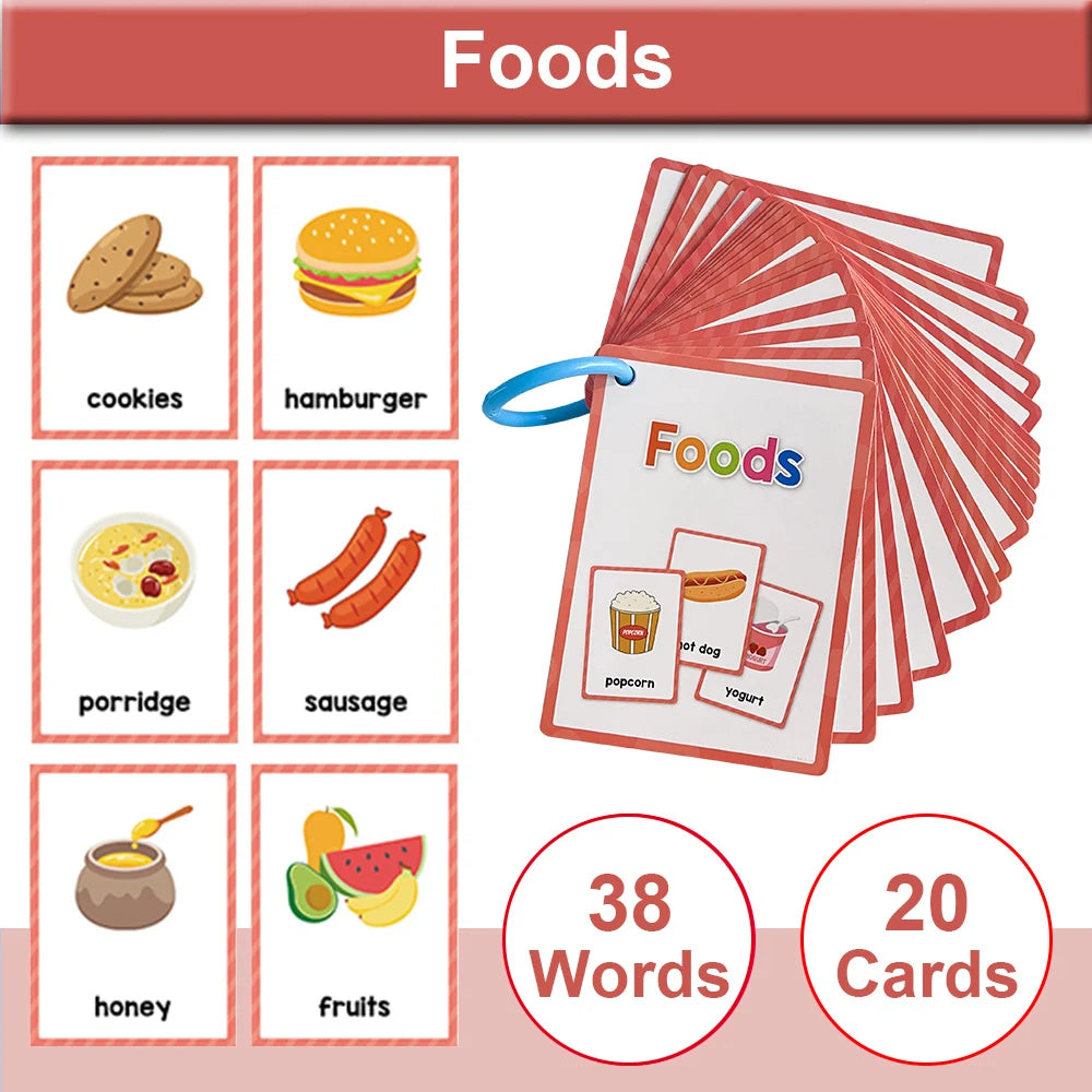 Montessori Kids English Words Cards
