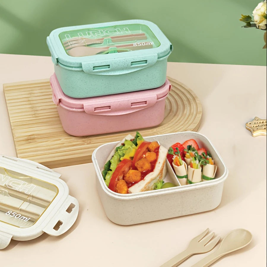 1pc Wheat Straw Lunch Box