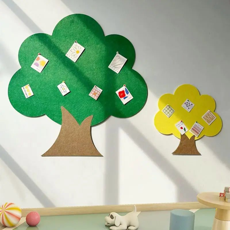 Tree Shaped Felt Board Photo Wall