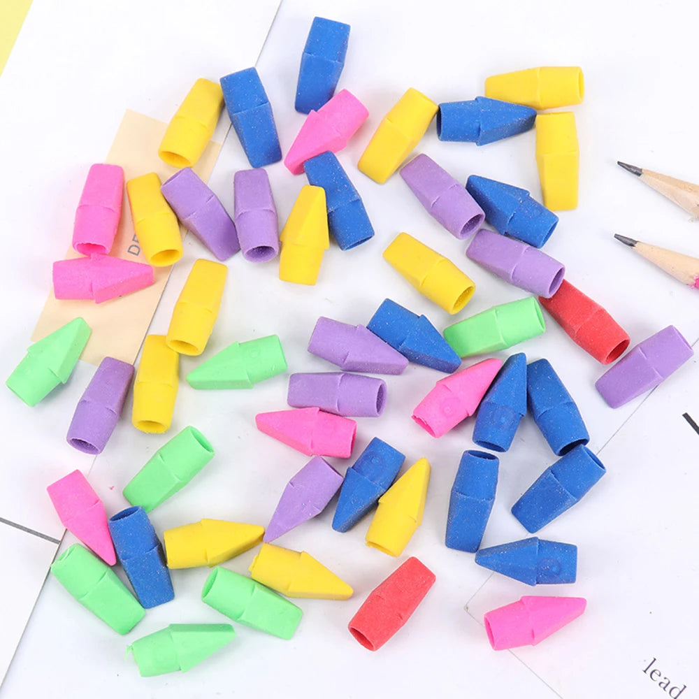 Assorted Colors Painting Pencil Top Erasers