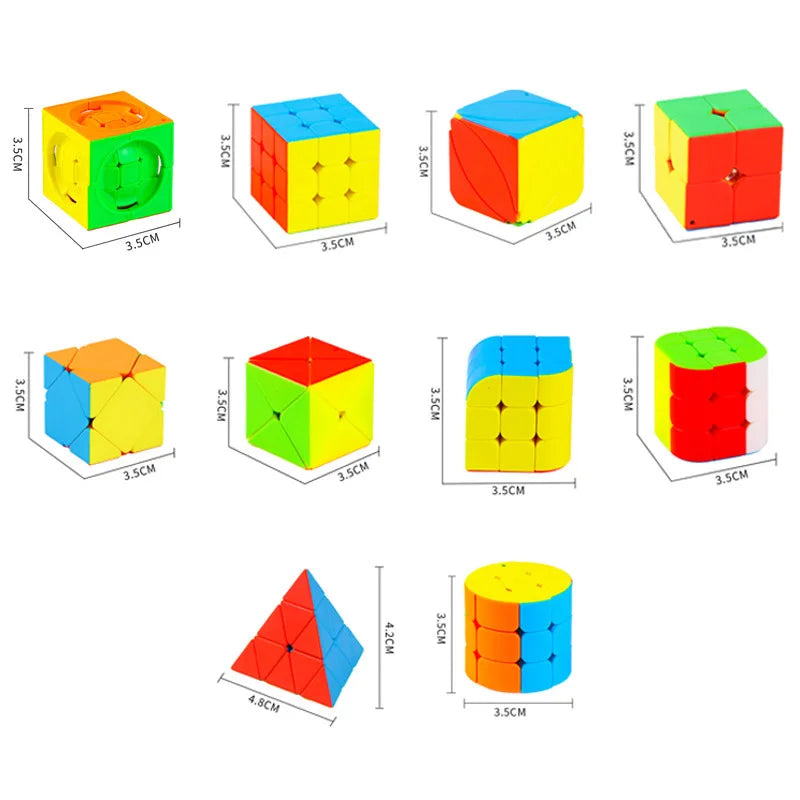 10PCS 3.5CM Mini Cube Puzzle