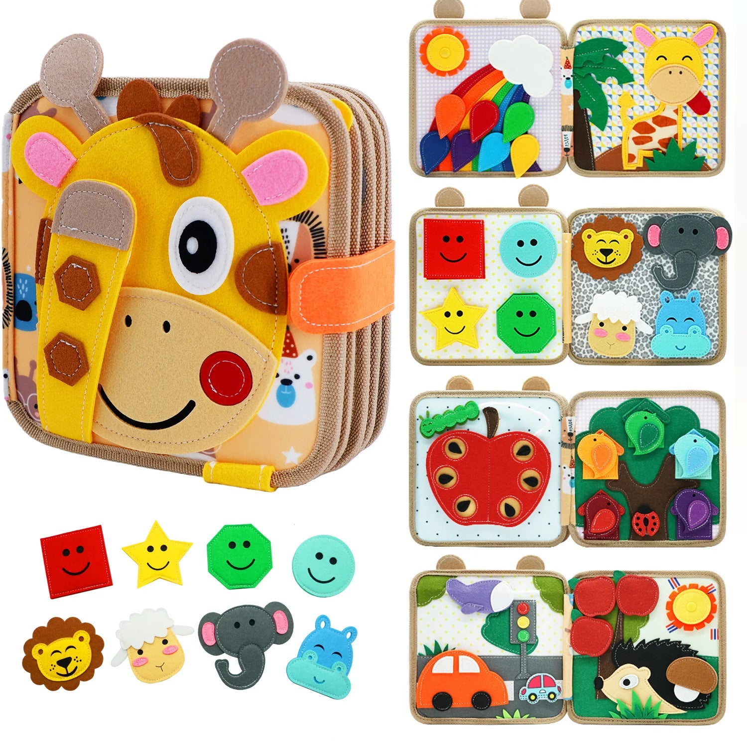 Giraffe Busy Book Preschool Learning