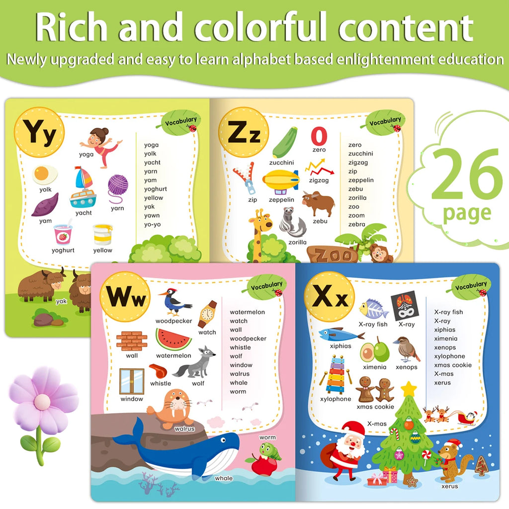Reusable ABC Flashcard Book for Pre-School