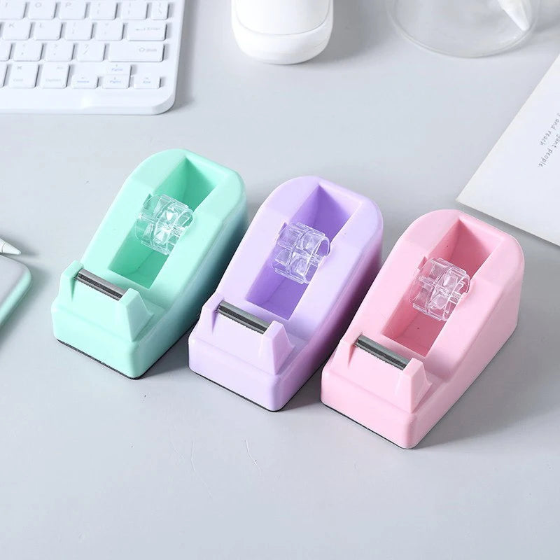 Large Tape Cutter Macaron-colored Desktop Tape Holder