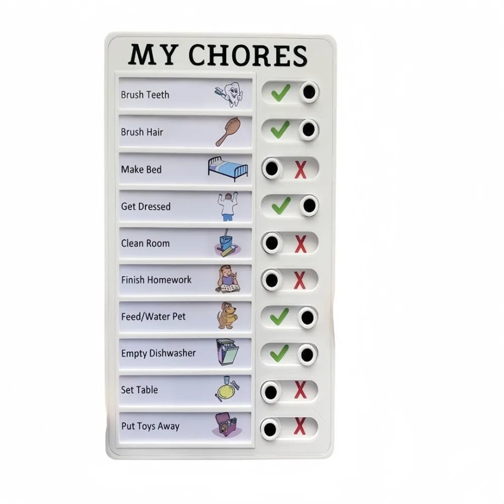Self Discipline Check-in Tool Board