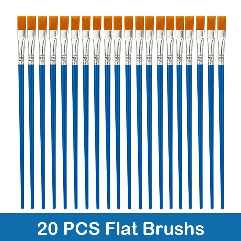 10/20/50Pcs Paint Brushes Set