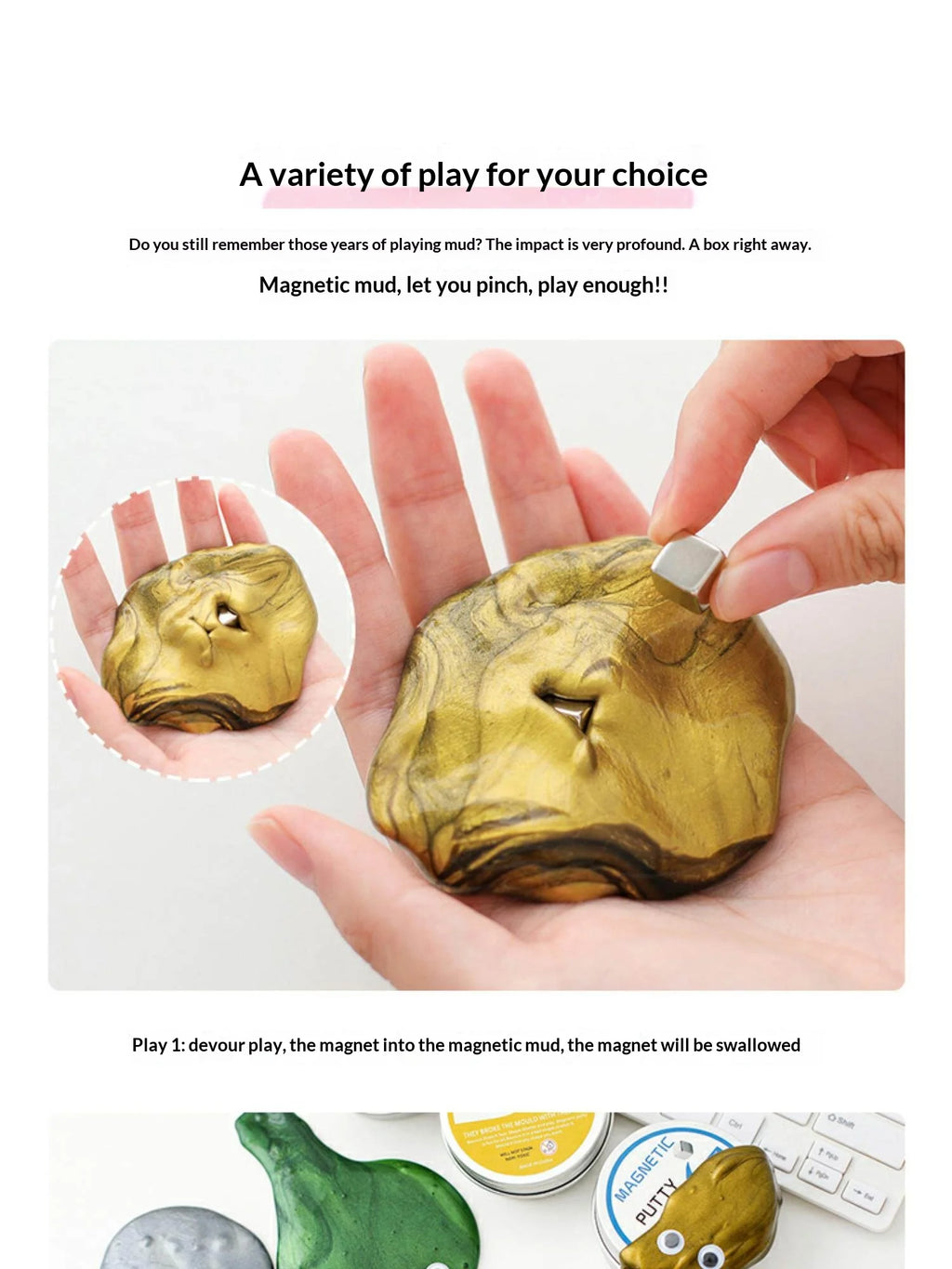 Magnetic Putty Slime Gravity Defying Magnet