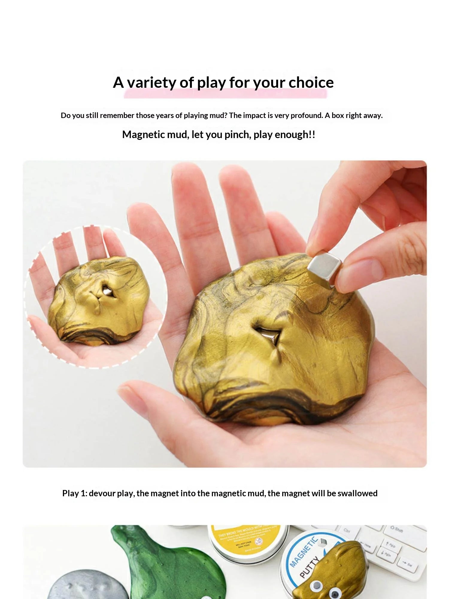 Magnetic Putty Slime Gravity Defying Magnet