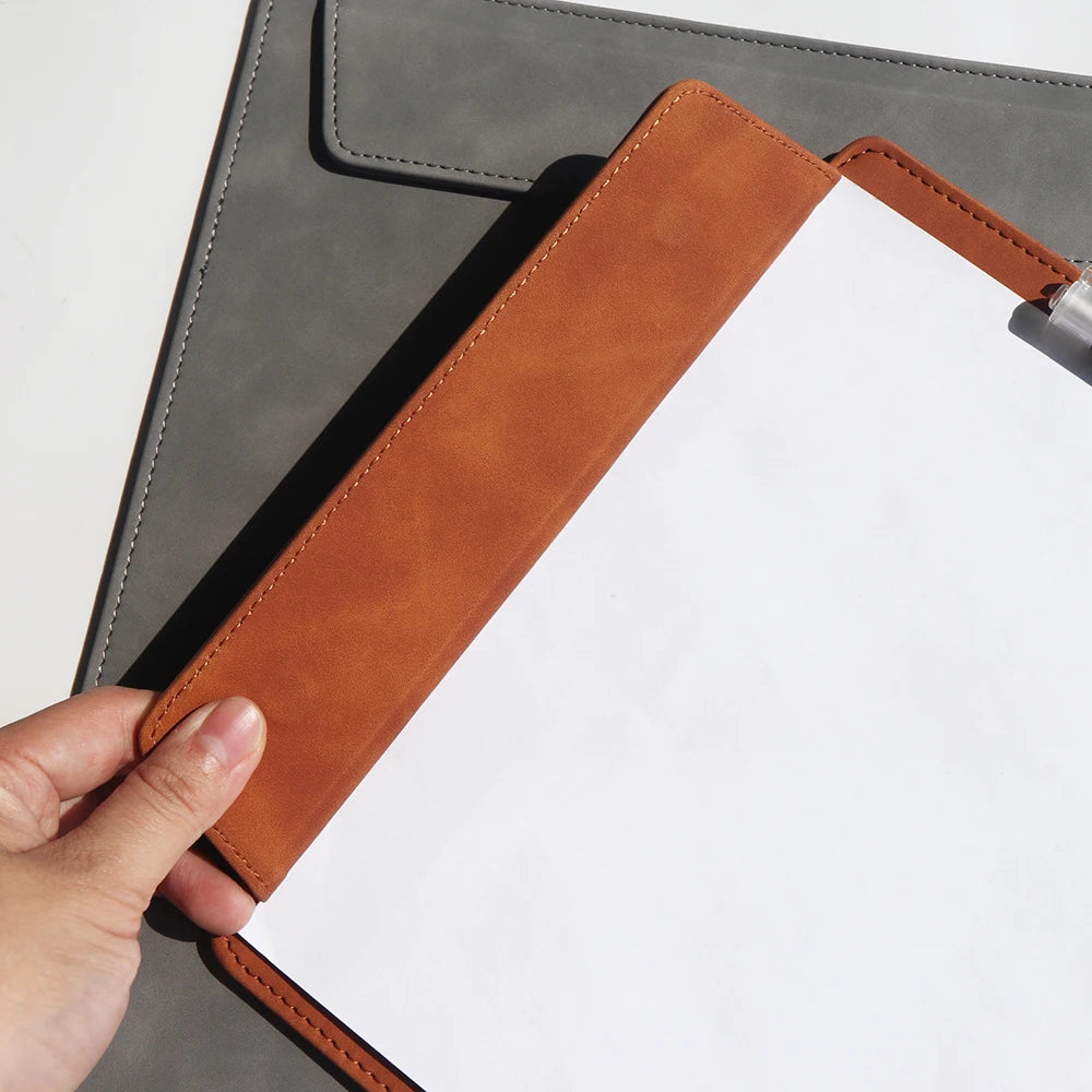 Business Leather A4 Paper File Folder Clipboard