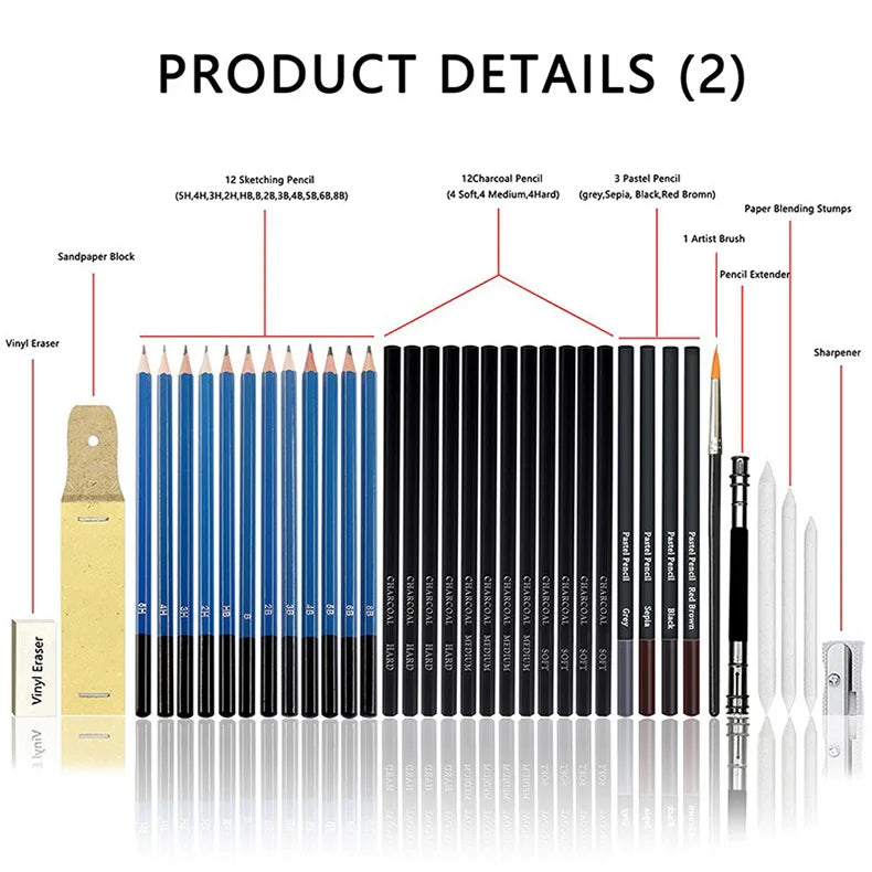 KALOUR Pro Sketching Pencil Set