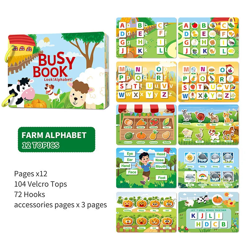 Busy Book for Toddlers Ages 2-6