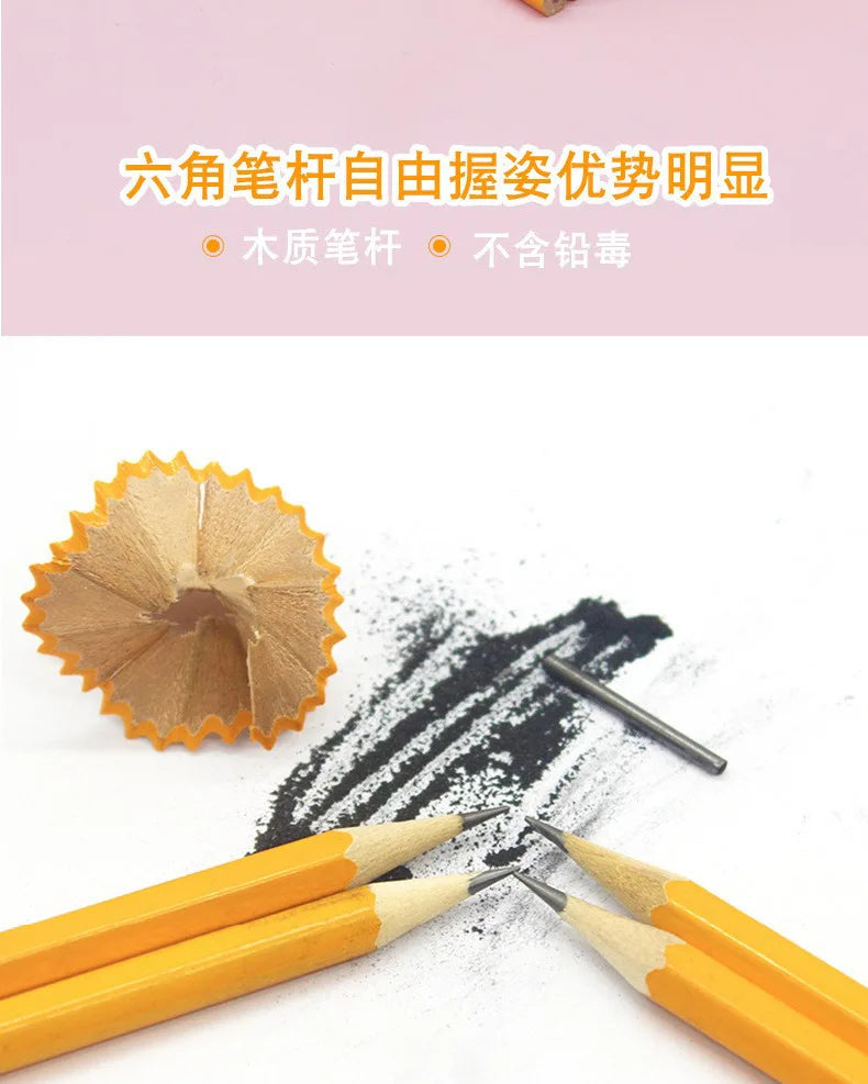 Bulk Wood Pencils with Erasers 2 HB Pencil