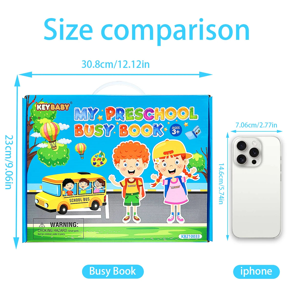 Preschool Busy Book With Velcro Matching Activities