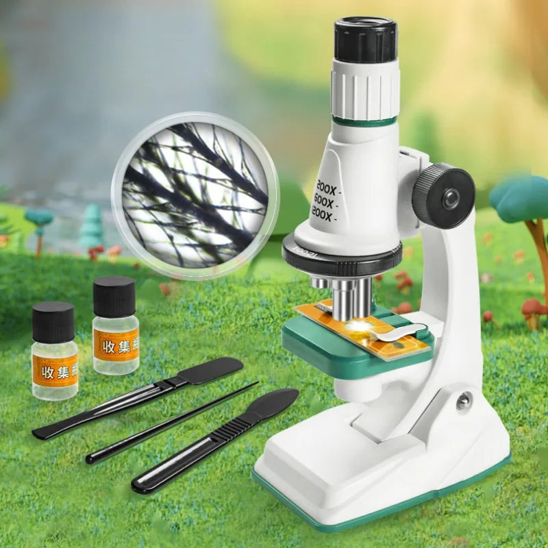 Kids Microscope Kit 200X-1200x