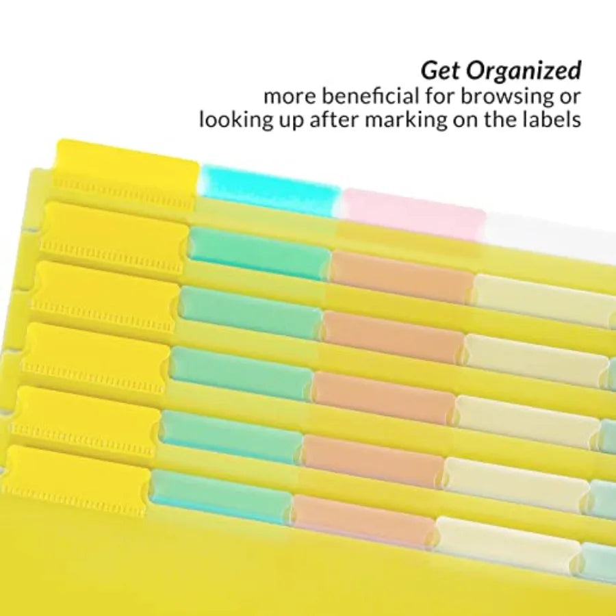 6 Sets Plastic Binder Dividers