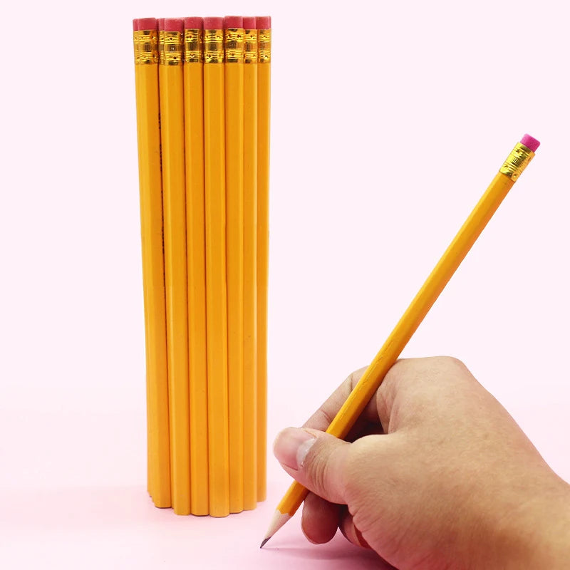 Bulk Wood Pencils with Erasers 2 HB Pencil