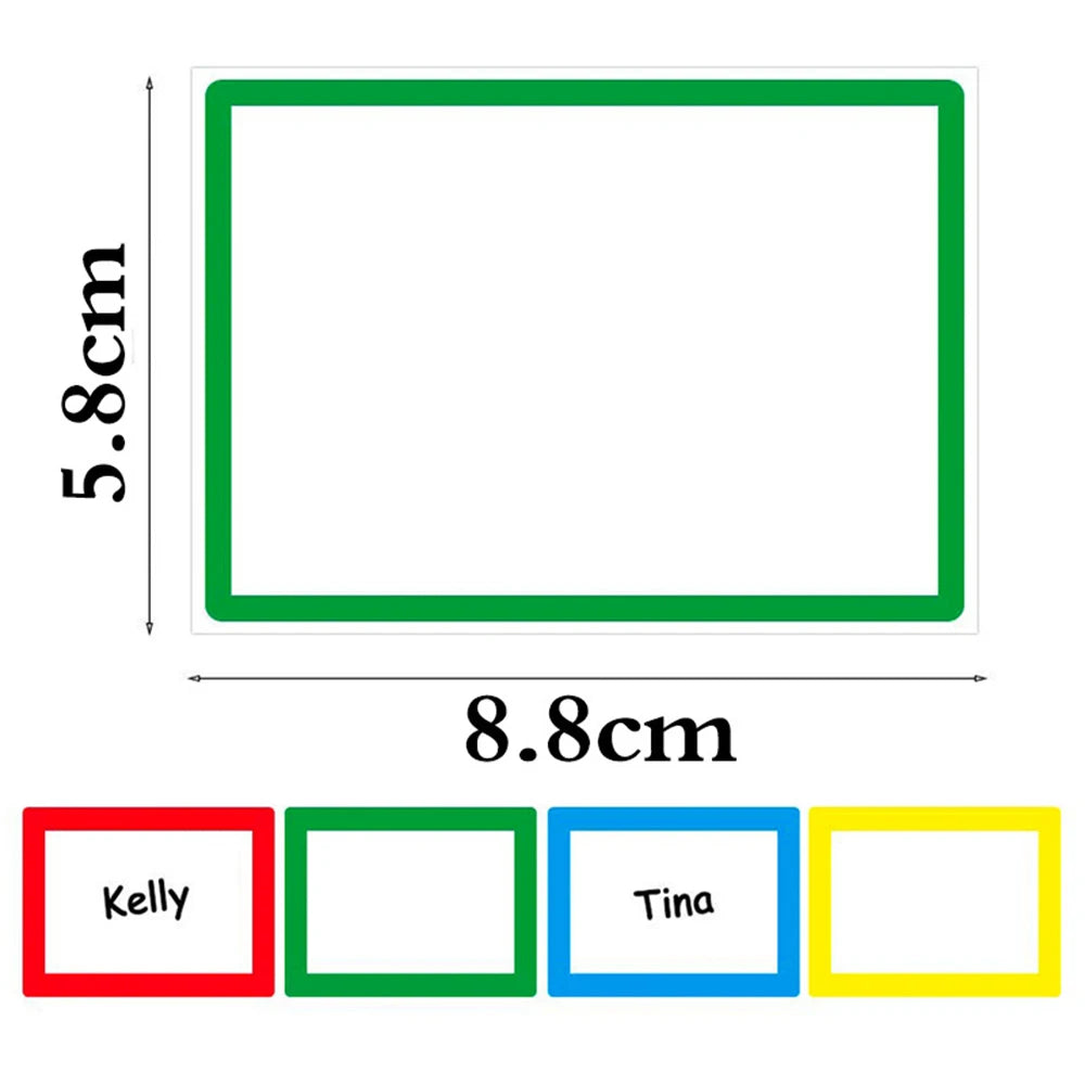 50-150pcs Colorful Blank Handwritten Name Stickers Labels