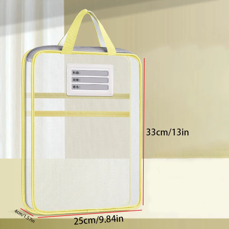 A4 Stationery Storage Bag Double-layer