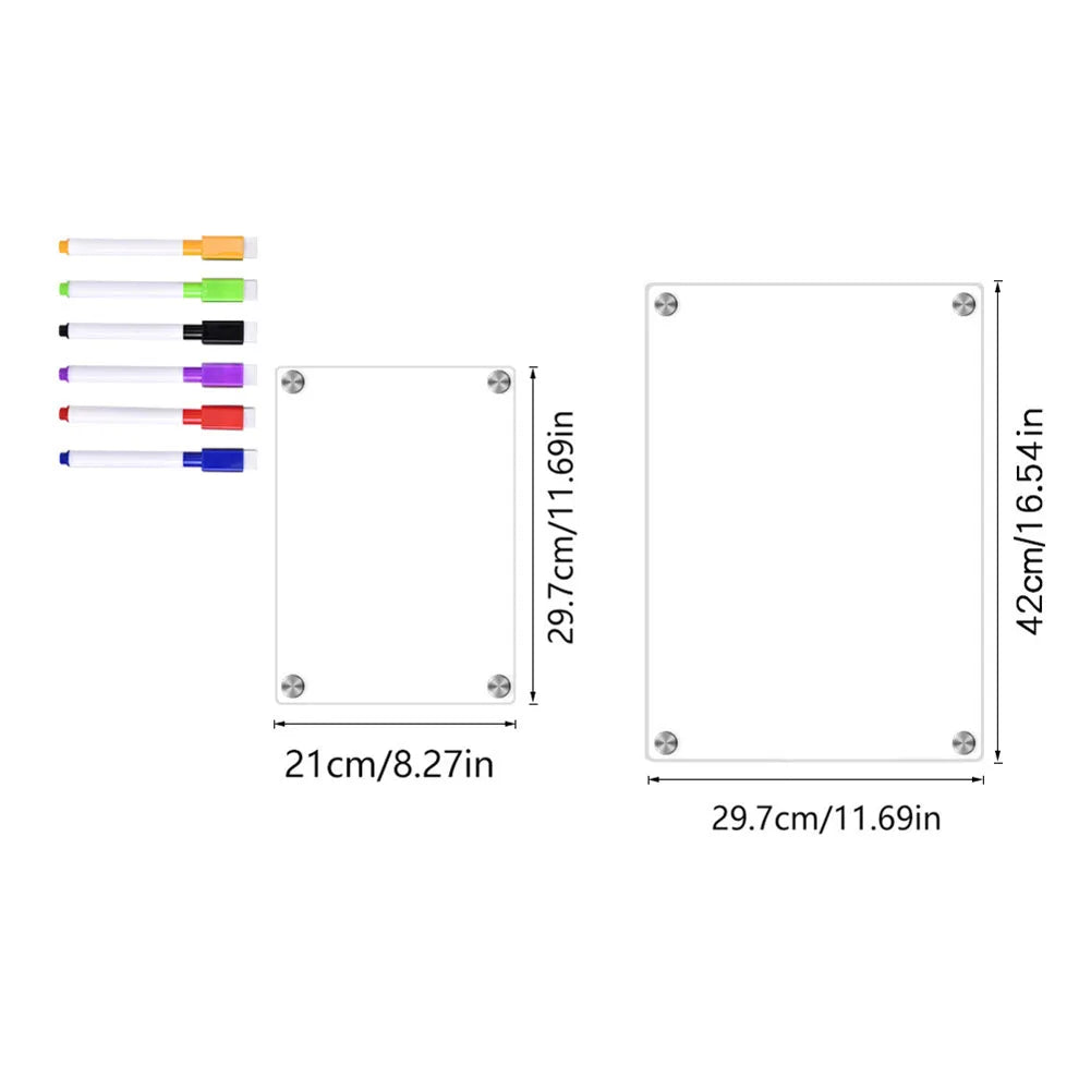 Clear Acrylic Magnetic Calendar