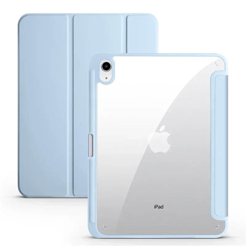 For iPad 10th Gen Case with Pen Holder Trifold