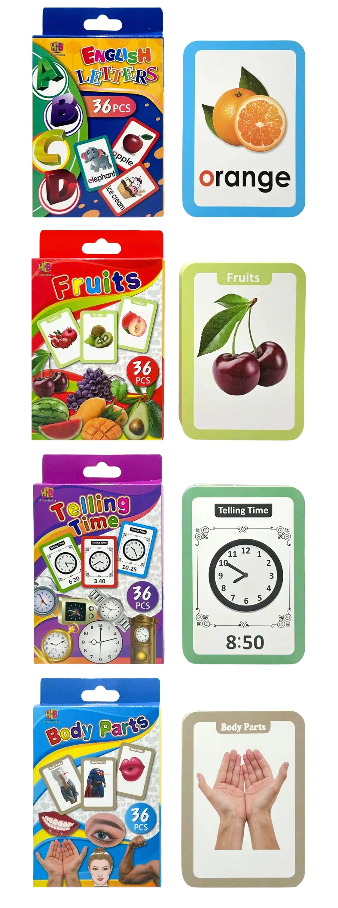 Animal letter flashcards