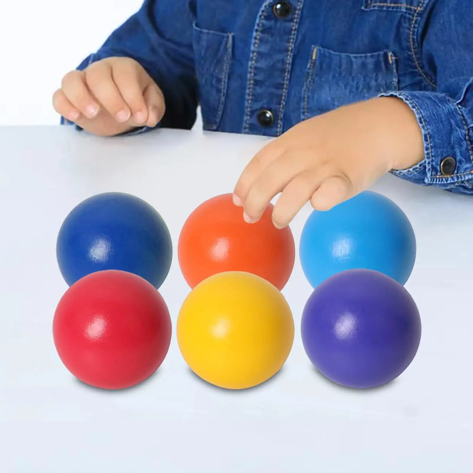 Kids Educational Wooden Rainbow Balls
