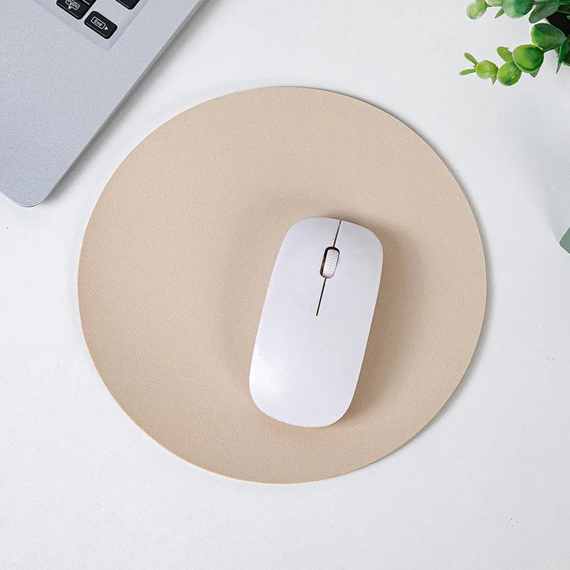 1pc Waterproof PU Leather Mouse Pad
