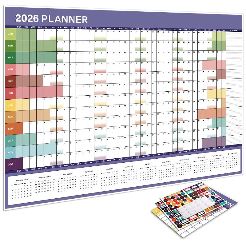 2026 Wall Planner Calendar Large Yearly Calendar