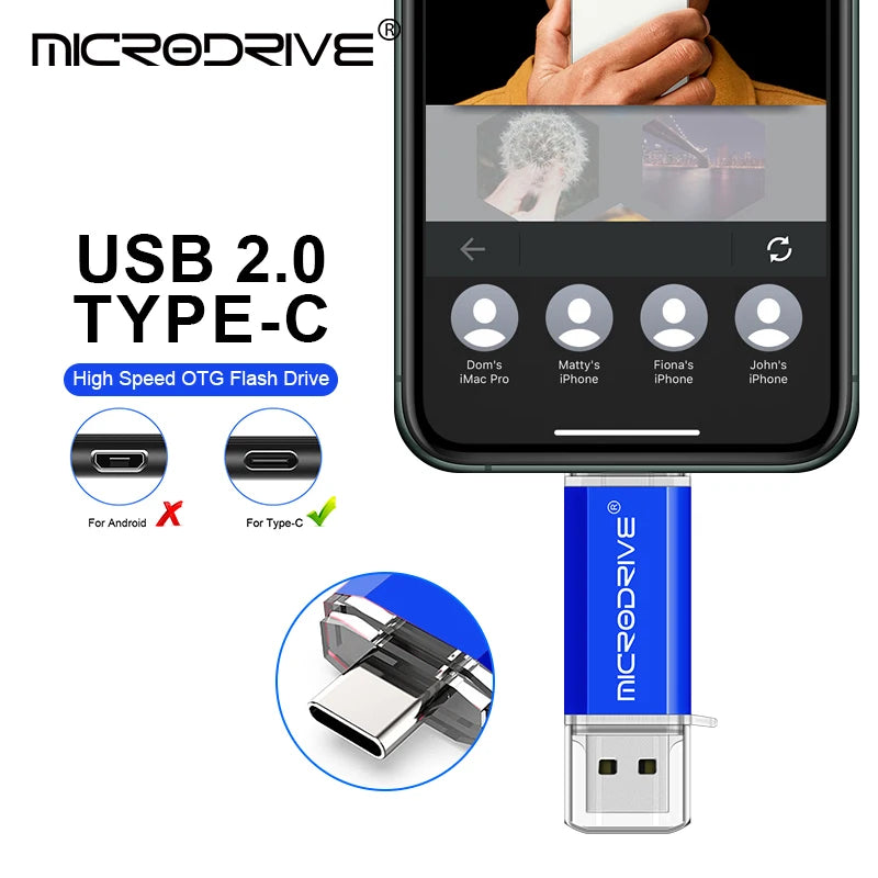 Pendrive Type C OTG USB Flash Drive