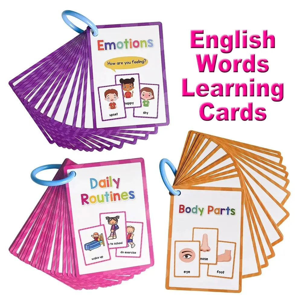 Montessori Kids English Words Cards
