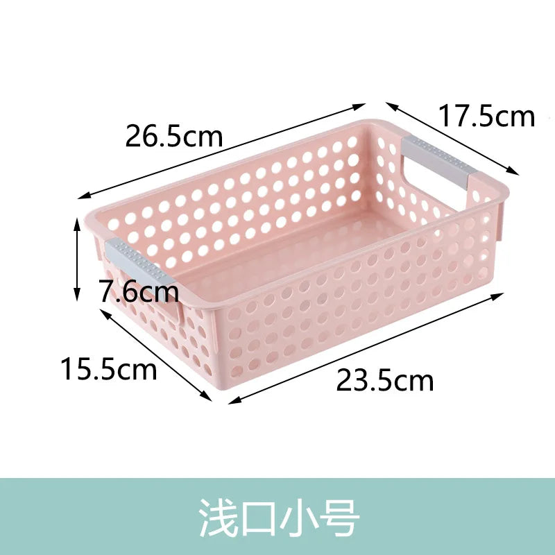Large Hollow out round Hole Plastic Storage Basket