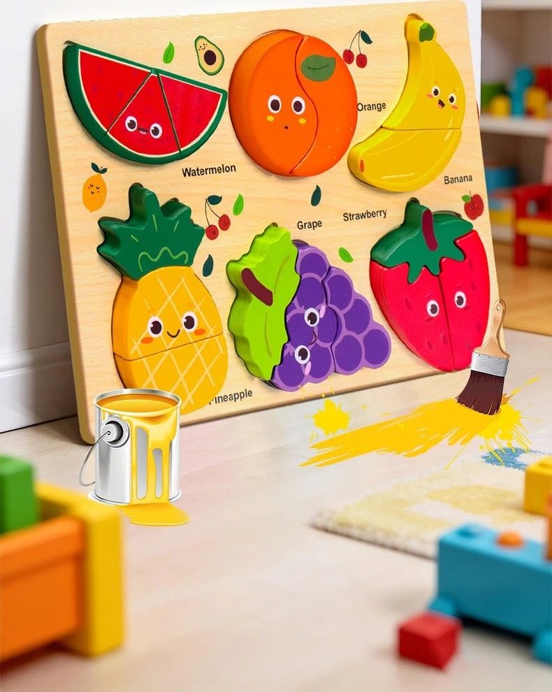 Montessori Wooden Toys 3D Wood Puzzles
